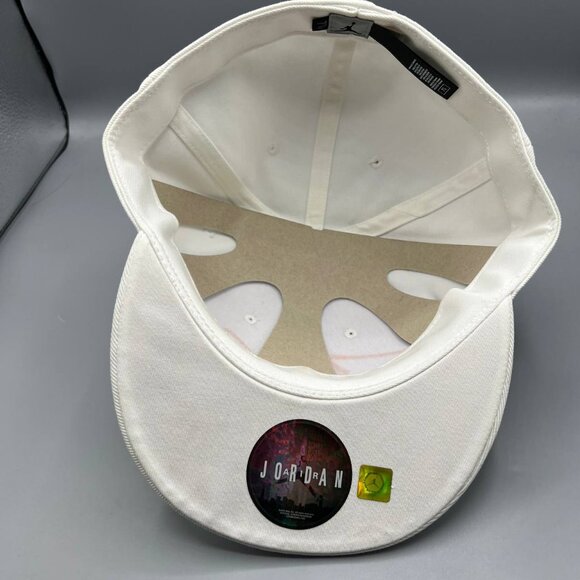 Air‎ Jordan Hat Men 7 7/8 White AF1 Jumpman Fitted Cap New - Picture 2 of 8